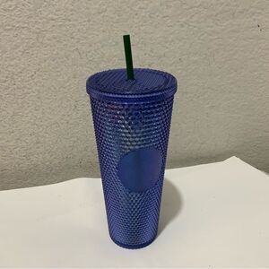 Disney Parks Disneyland Starbucks Studded Tumbler 2021 Blue Purple Iridescent